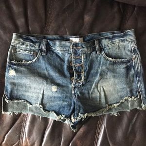 Free People denim shorts